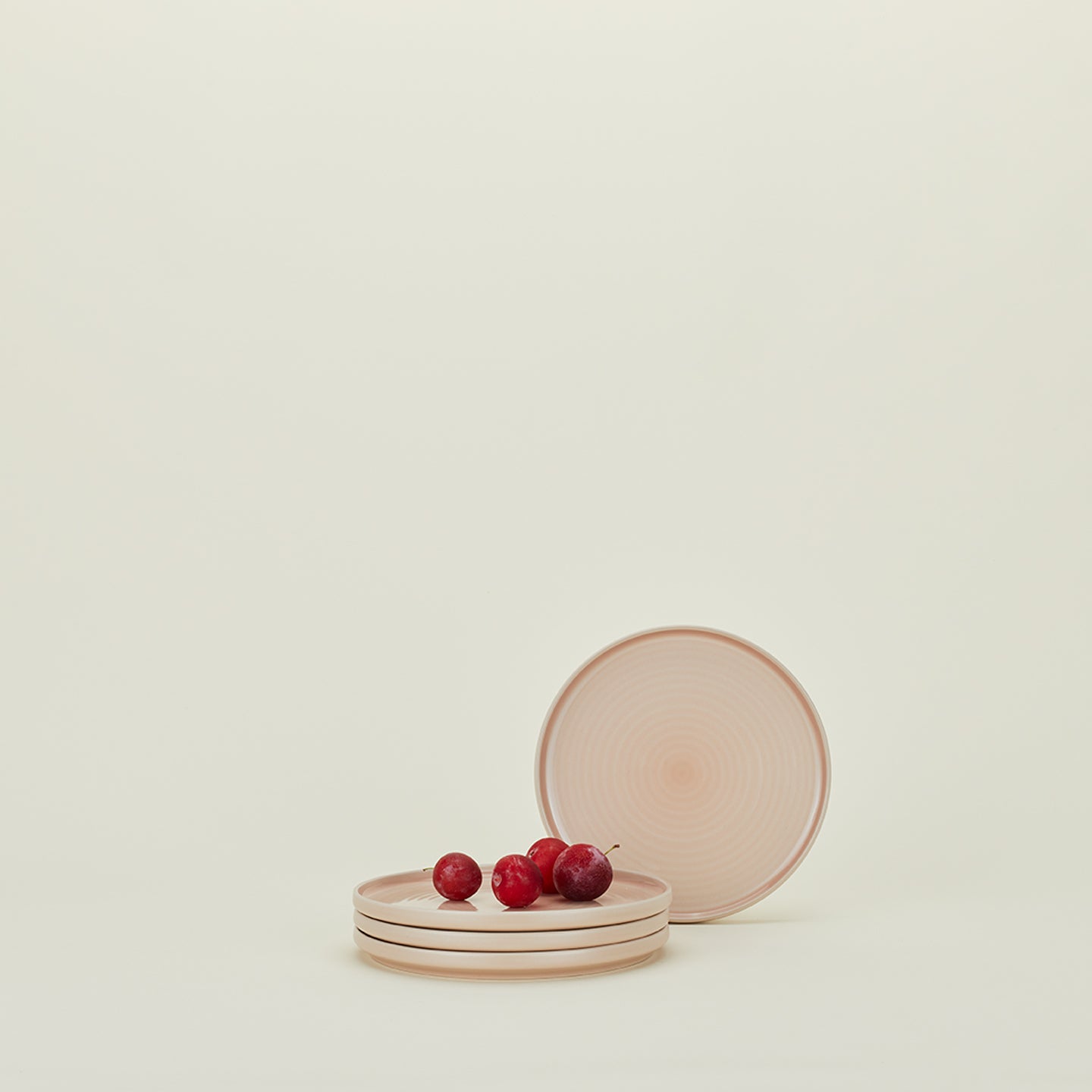 ESSENTIAL SALAD PLATE - SET OF 4, BLUSH