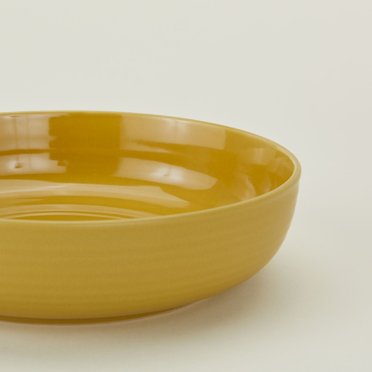 ESSENTIAL LOW BOWL - SET OF 4, MUSTARD