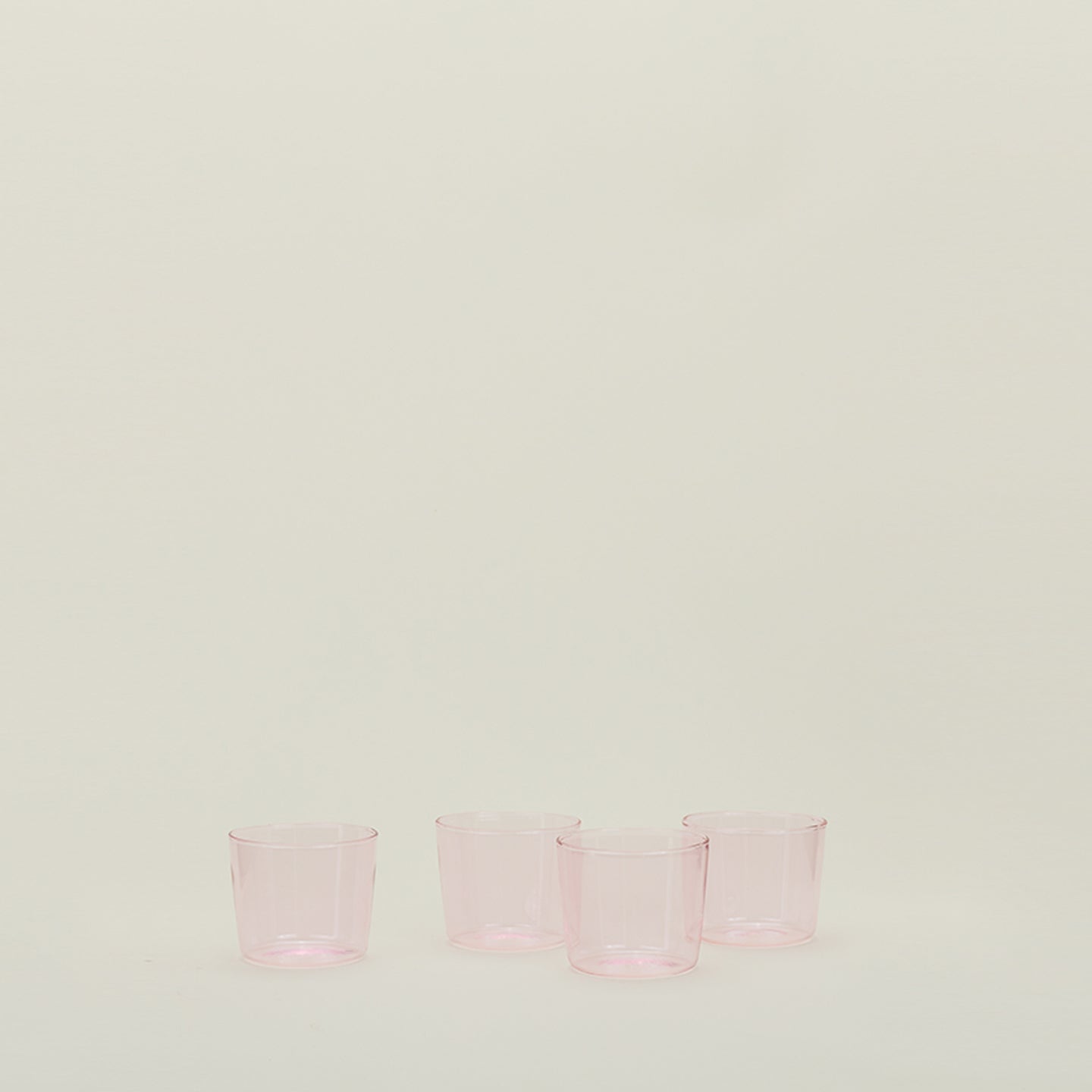 ESSENTIAL GLASSWARE - SET OF 4, BLUSH