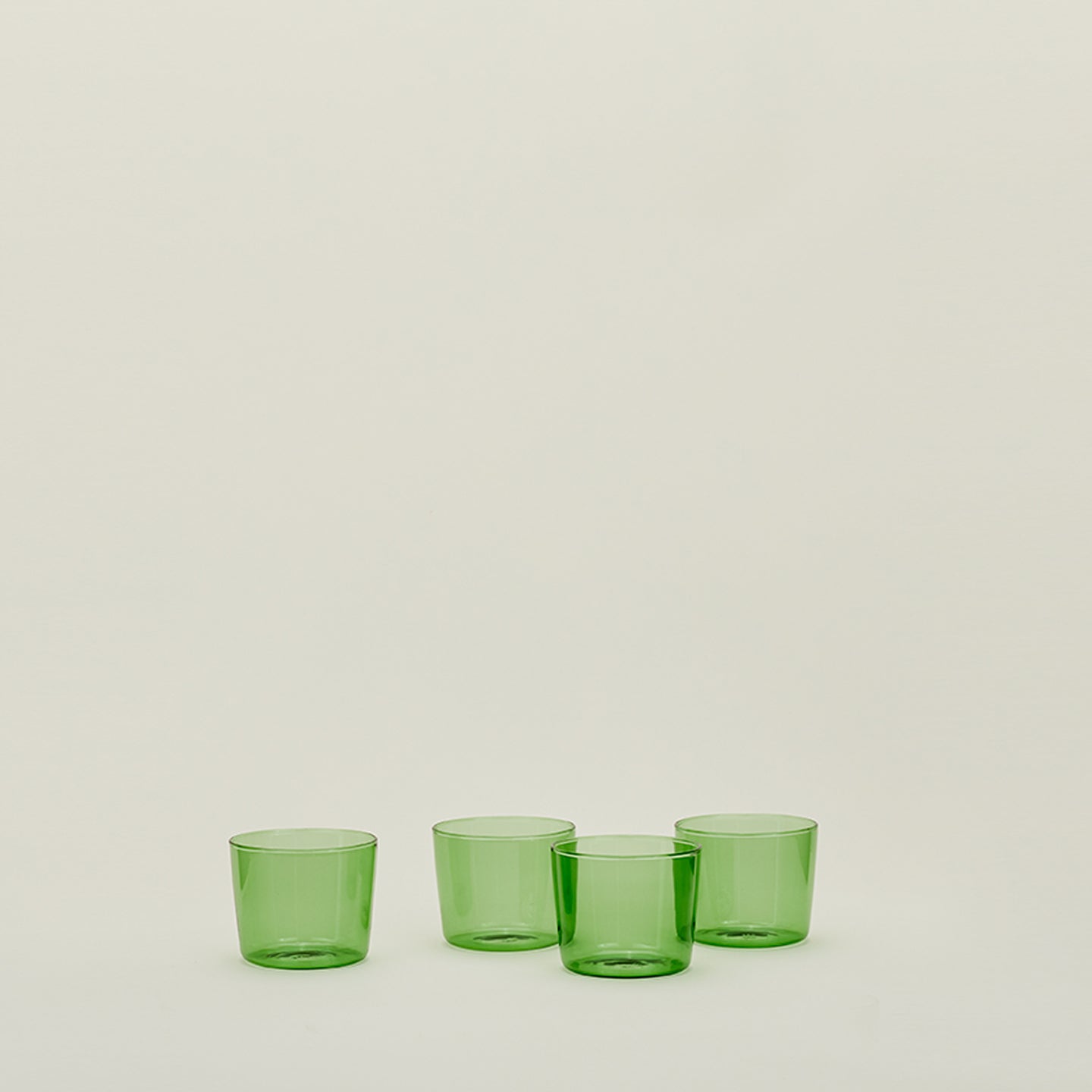 ESSENTIAL GLASSWARE - SET OF 4, GREEN