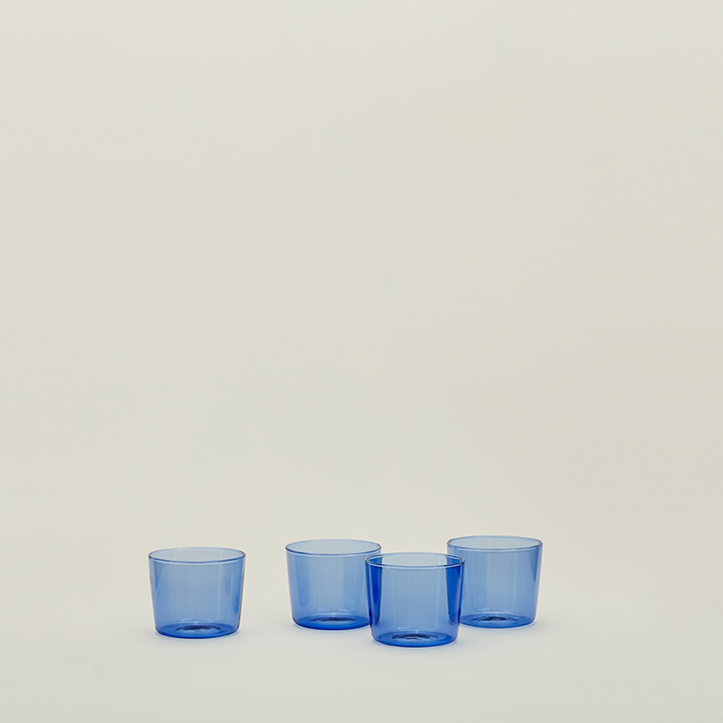 ESSENTIAL GLASSWARE - SET OF 4, BLUE