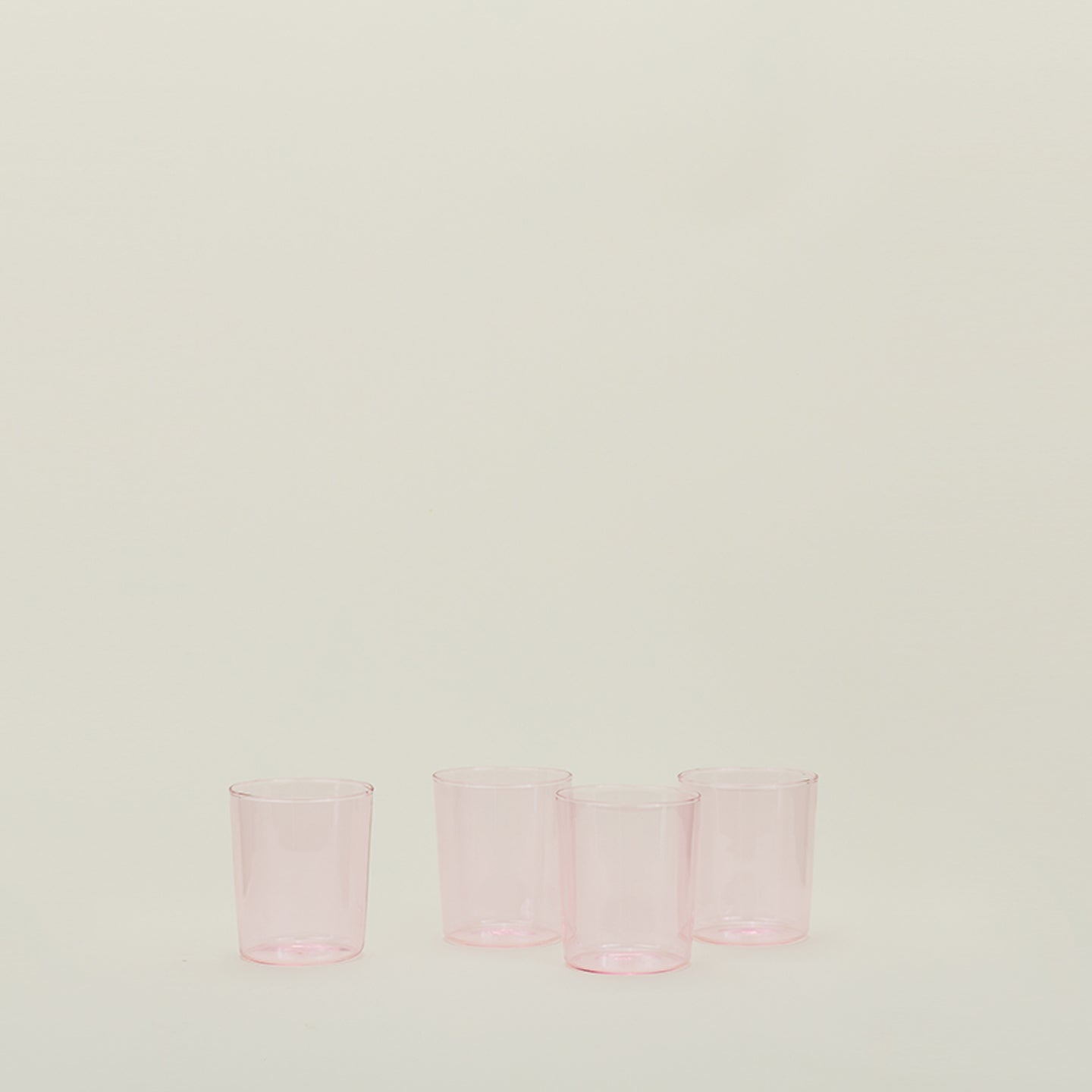 ESSENTIAL GLASSWARE - SET OF 4, BLUSH