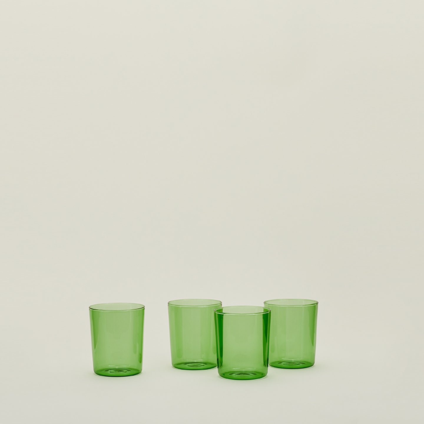 ESSENTIAL GLASSWARE - SET OF 4, GREEN