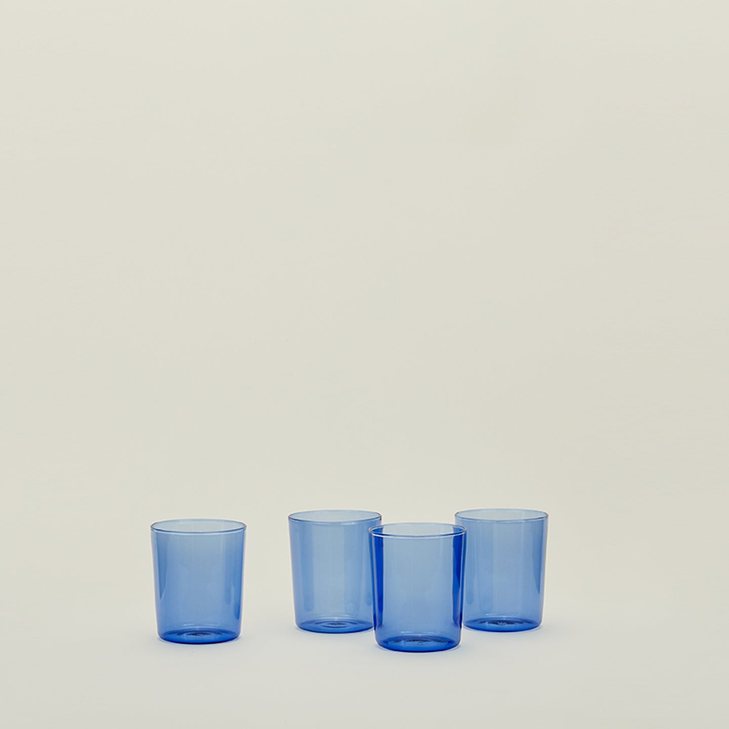 ESSENTIAL GLASSWARE - SET OF 4, BLUE