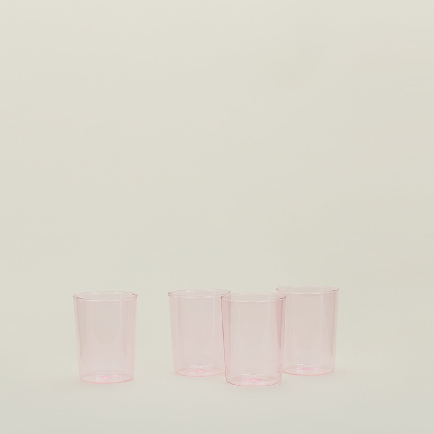 ESSENTIAL GLASSWARE - SET OF 4, BLUSH