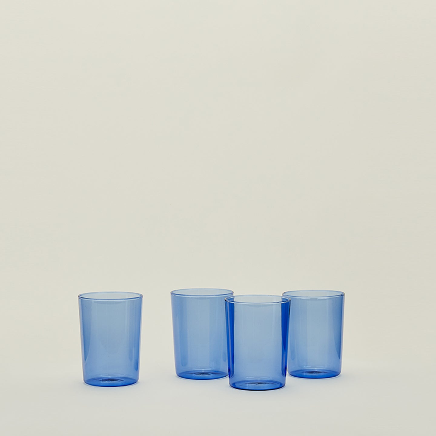 ESSENTIAL GLASSWARE - SET OF 4, BLUE