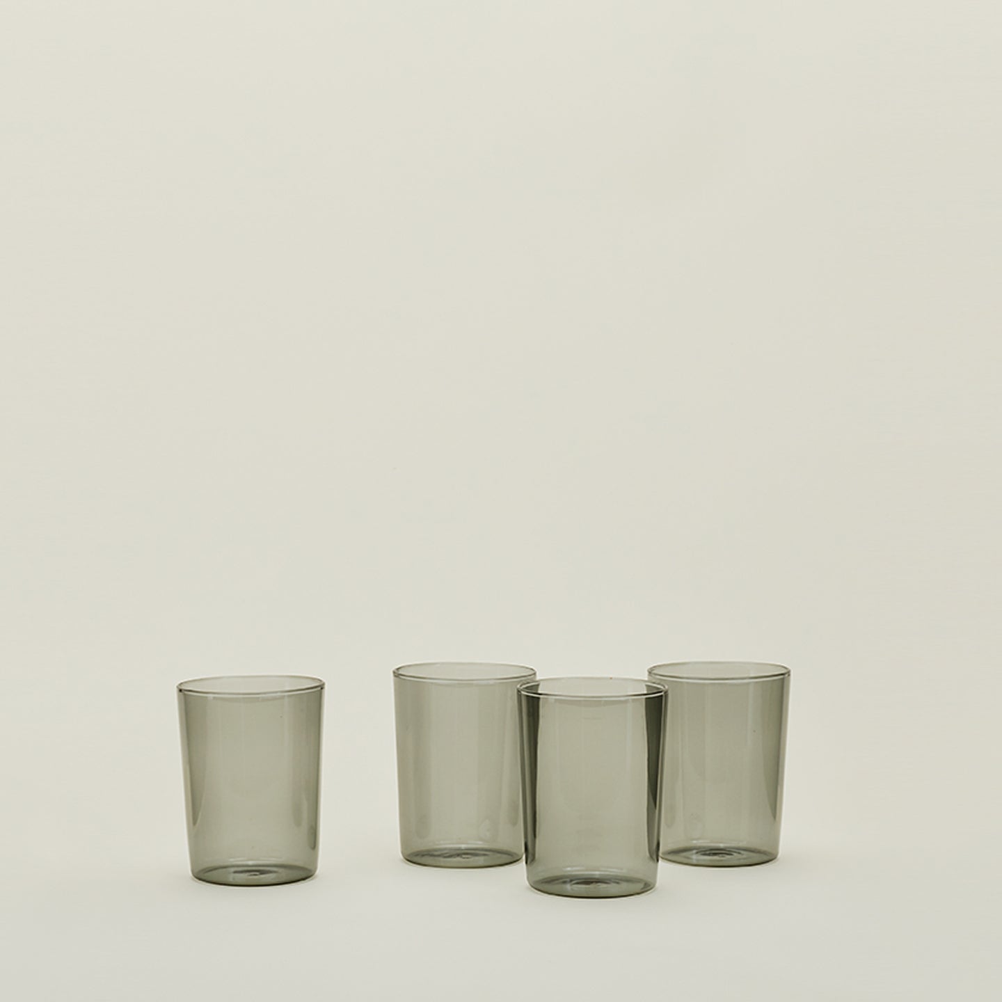 ESSENTIAL GLASSWARE - SET OF 4, SMOKE