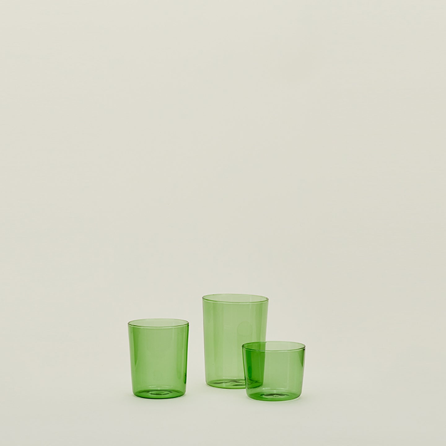 ESSENTIAL GLASSWARE - SET OF 4, GREEN