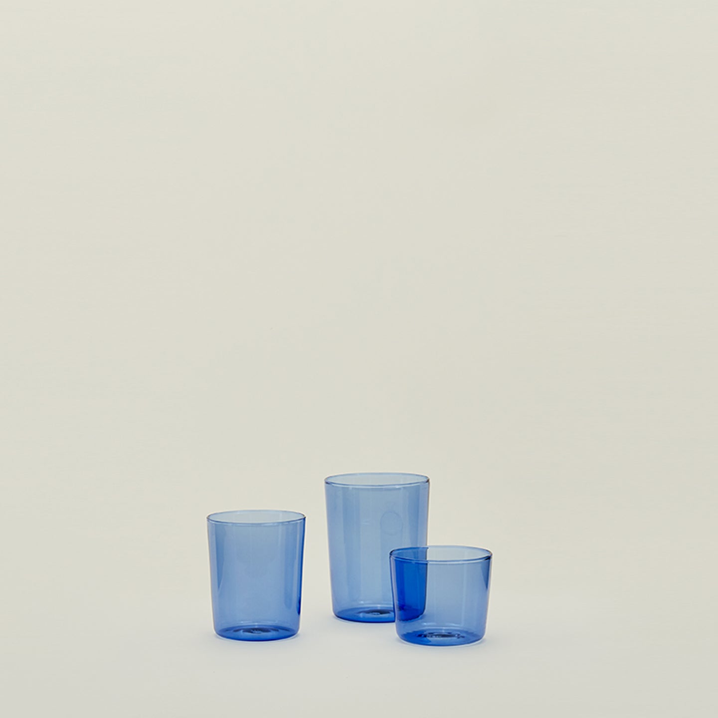 ESSENTIAL GLASSWARE - SET OF 4, BLUE