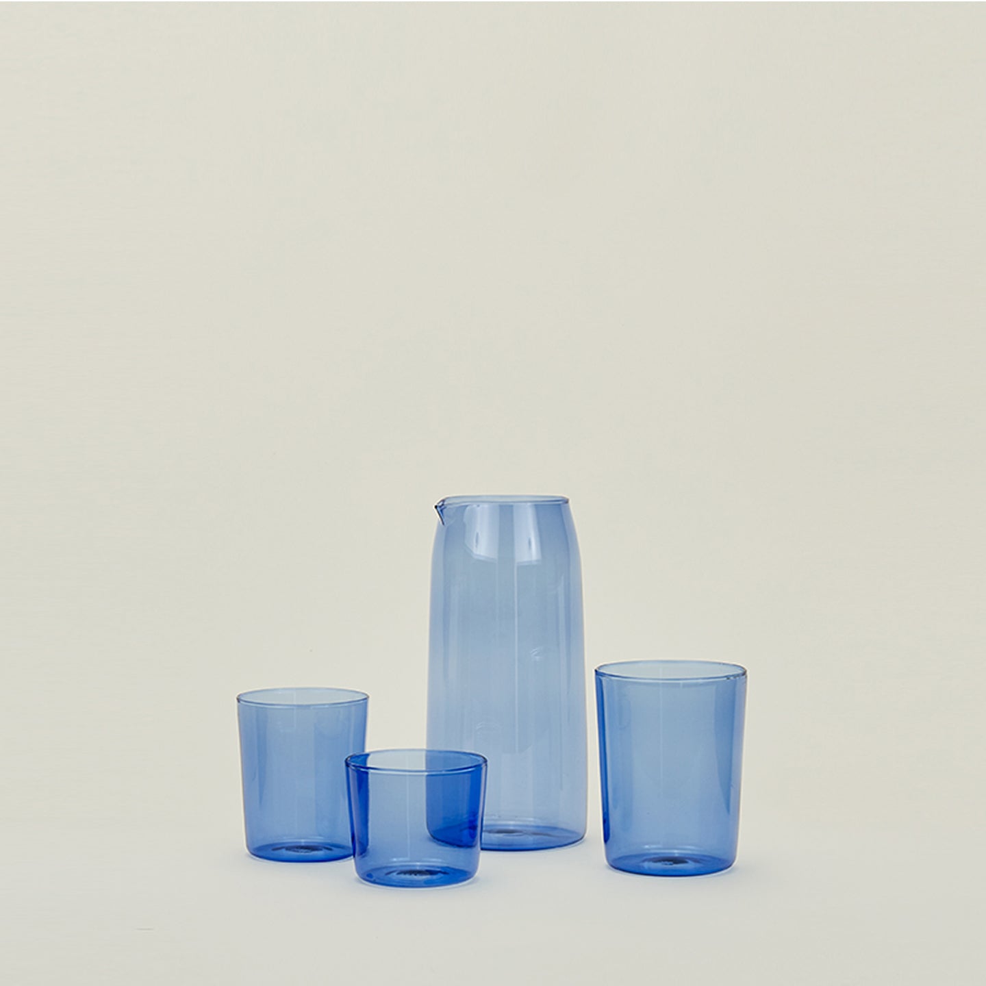 ESSENTIAL GLASSWARE - SET OF 4, BLUE