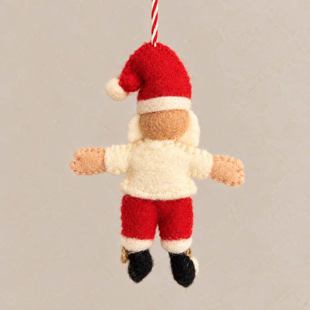 Lambertville Felt Santa Ornament