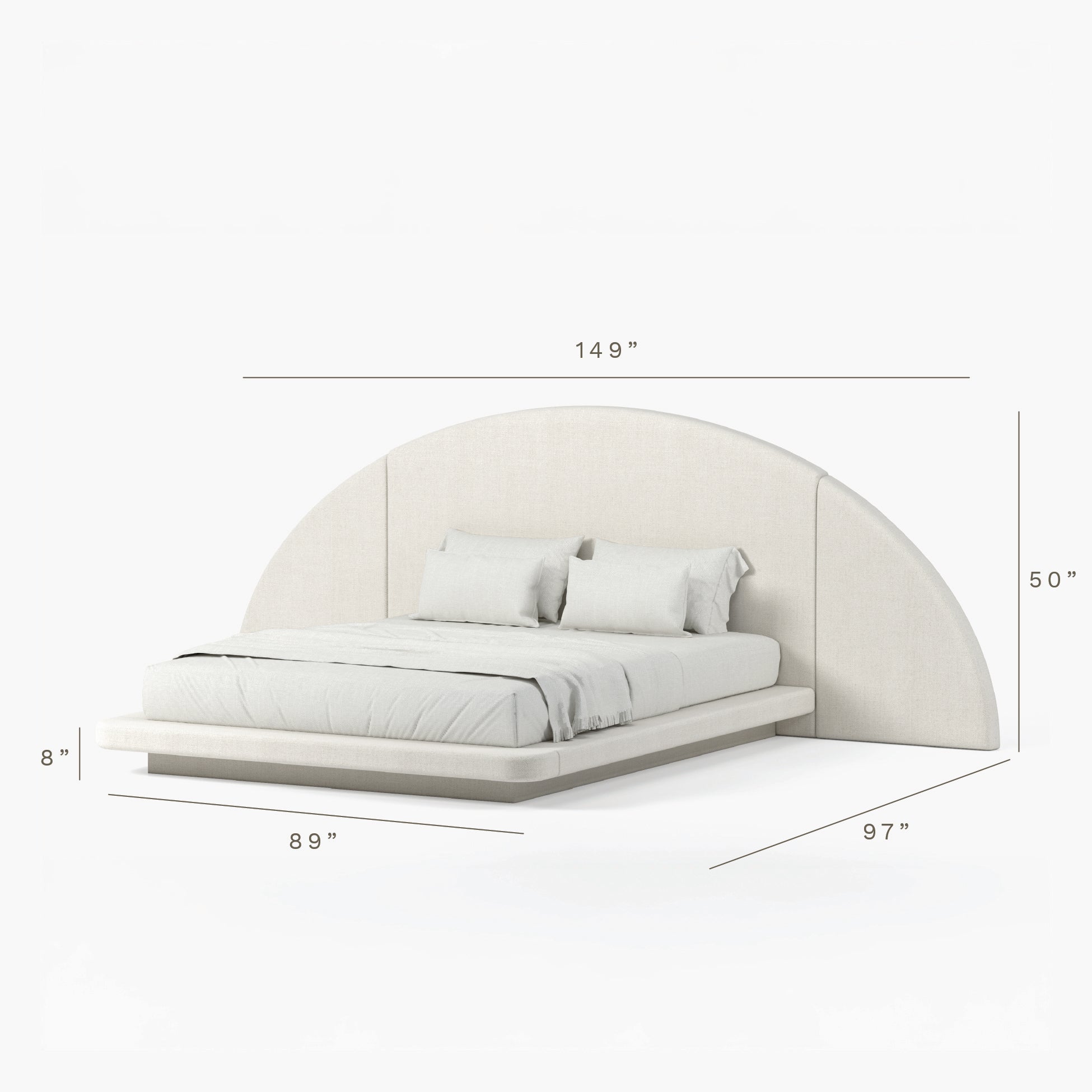 Hendrix Half Moon Bed