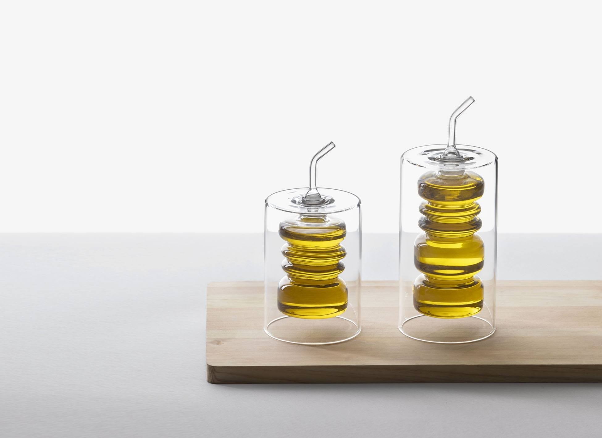 Rings Olive Oil Glass Bottle