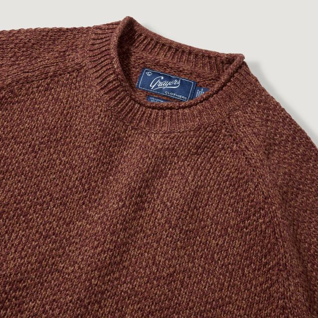 Crow's Foot Rollneck Sweater - Mens