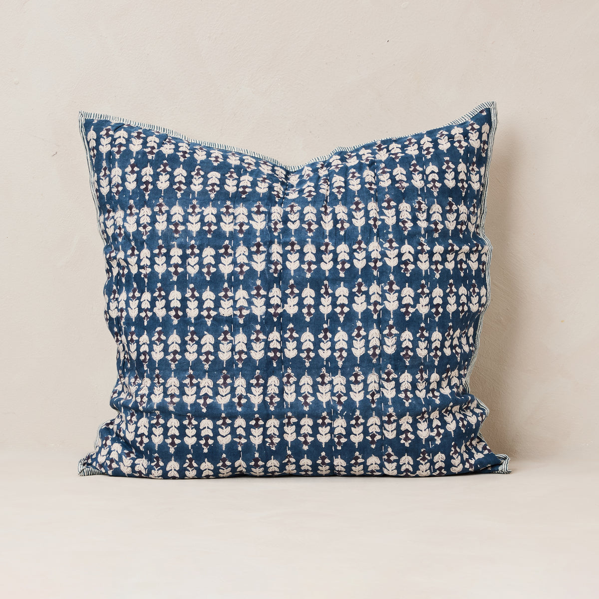 Blossom Block Print Euro Shams - Set of 2