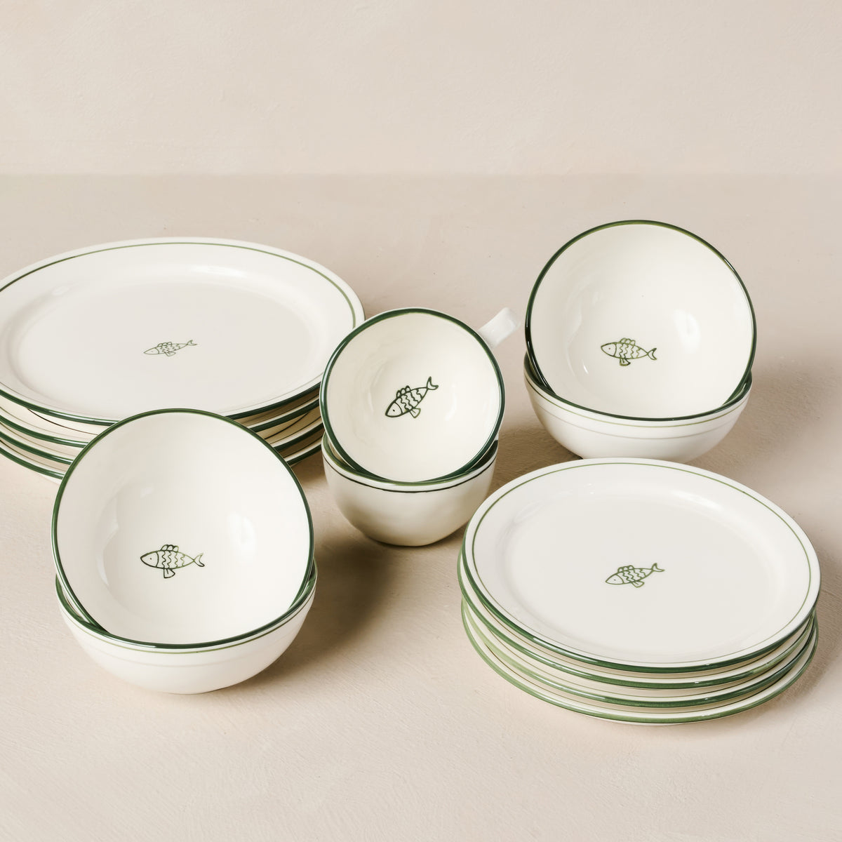 Melrose Icon Plates - Fish - Set of 4