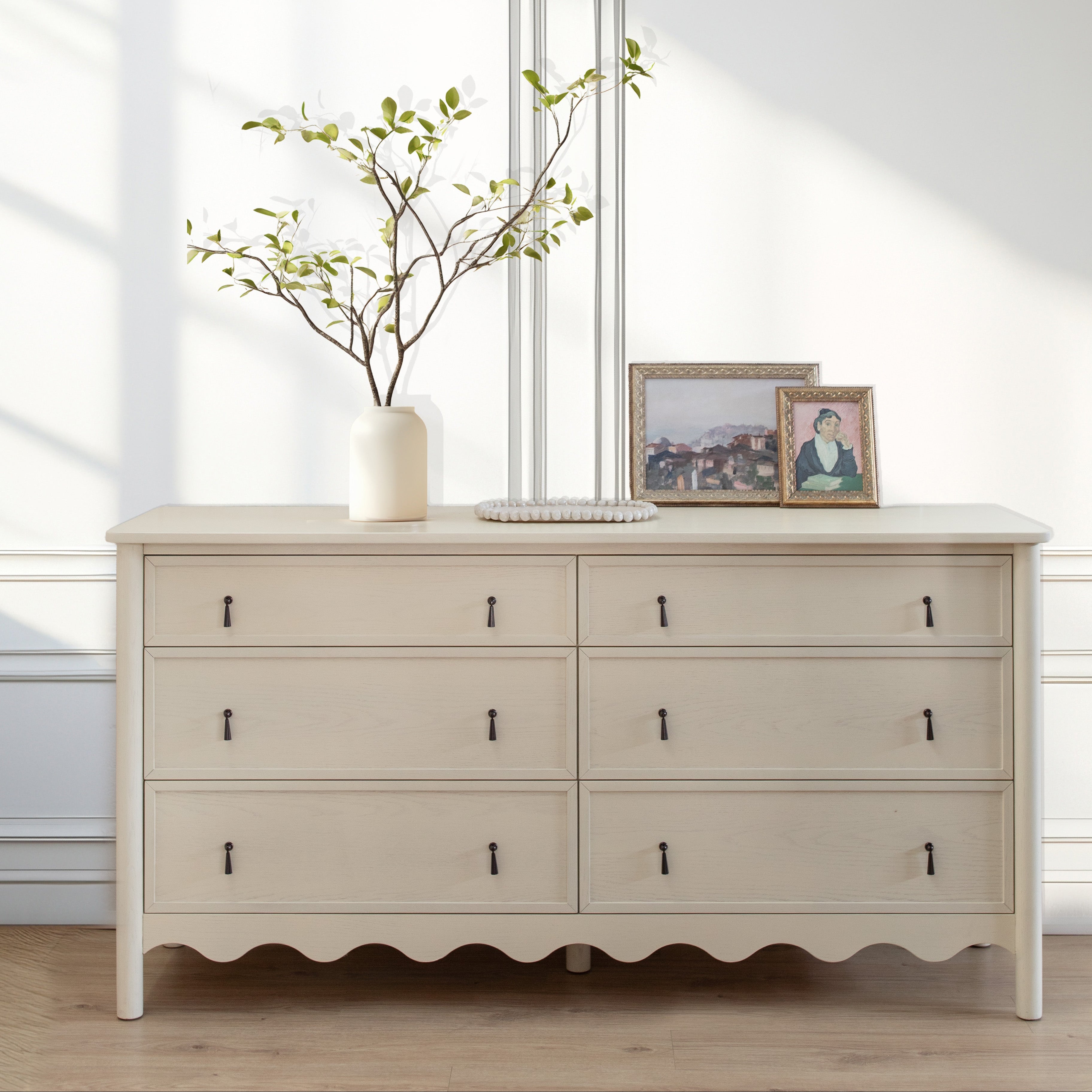 Onda 6-Drawer Oak Dresser