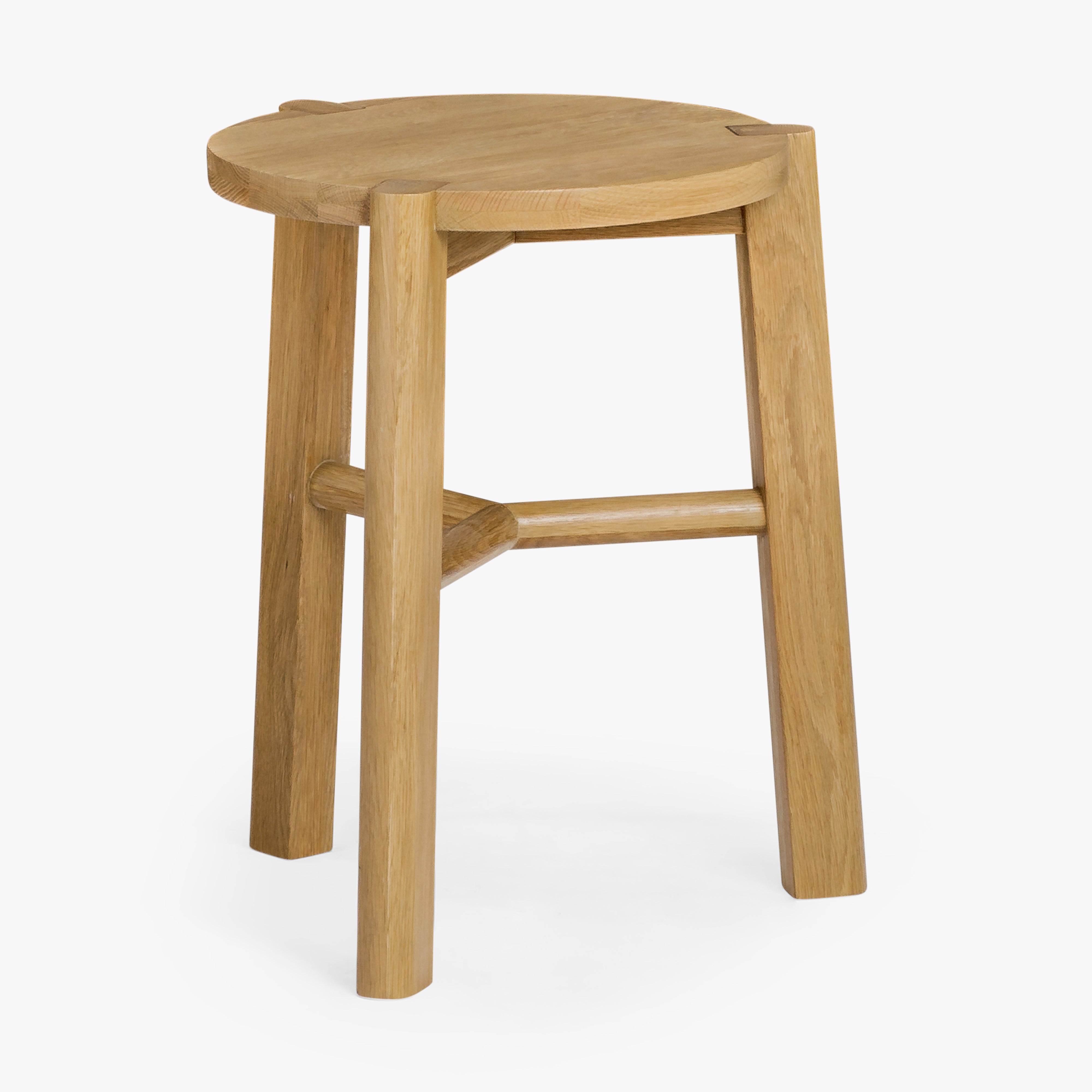 Kaja Oak Side Table and Stool