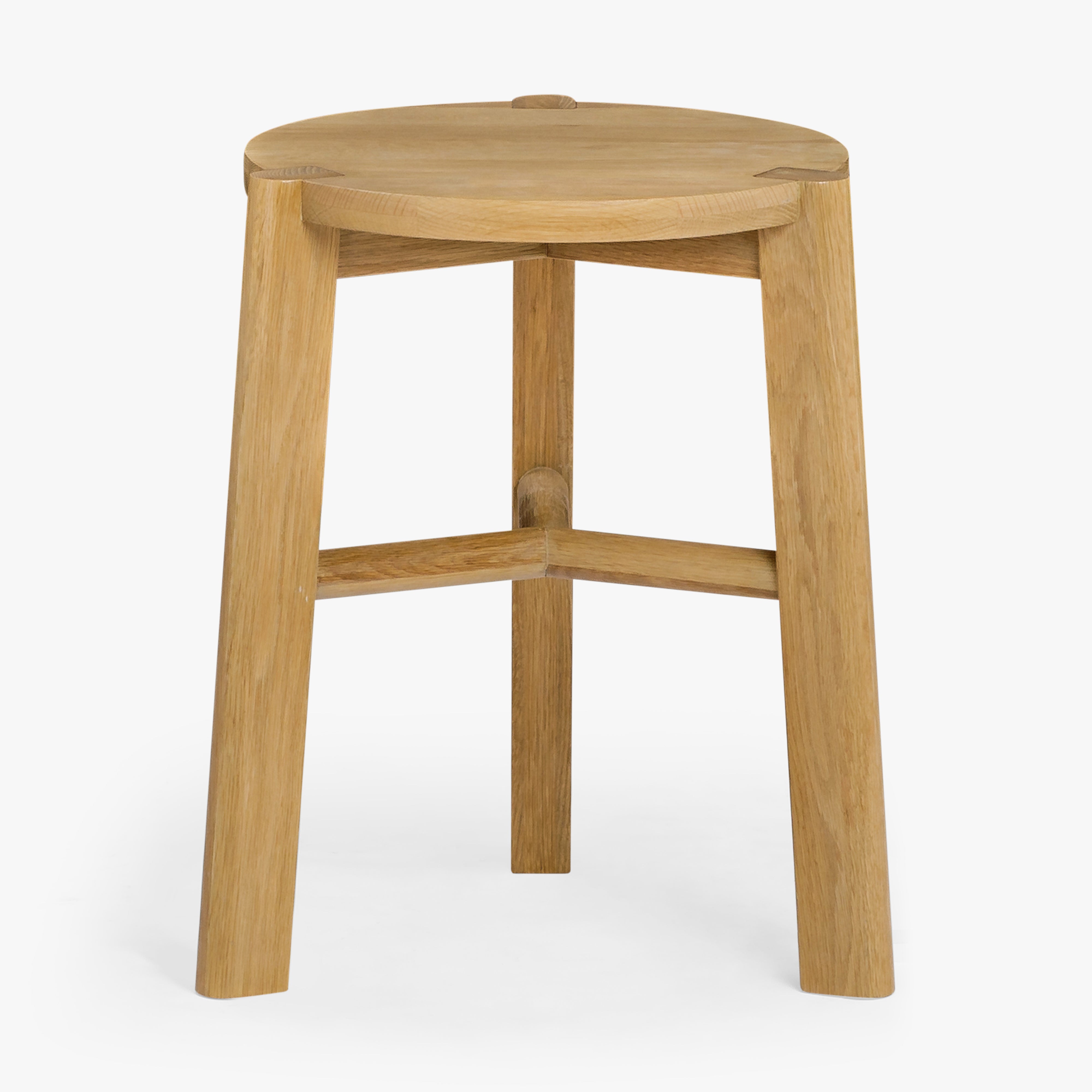 Kaja Oak Side Table and Stool