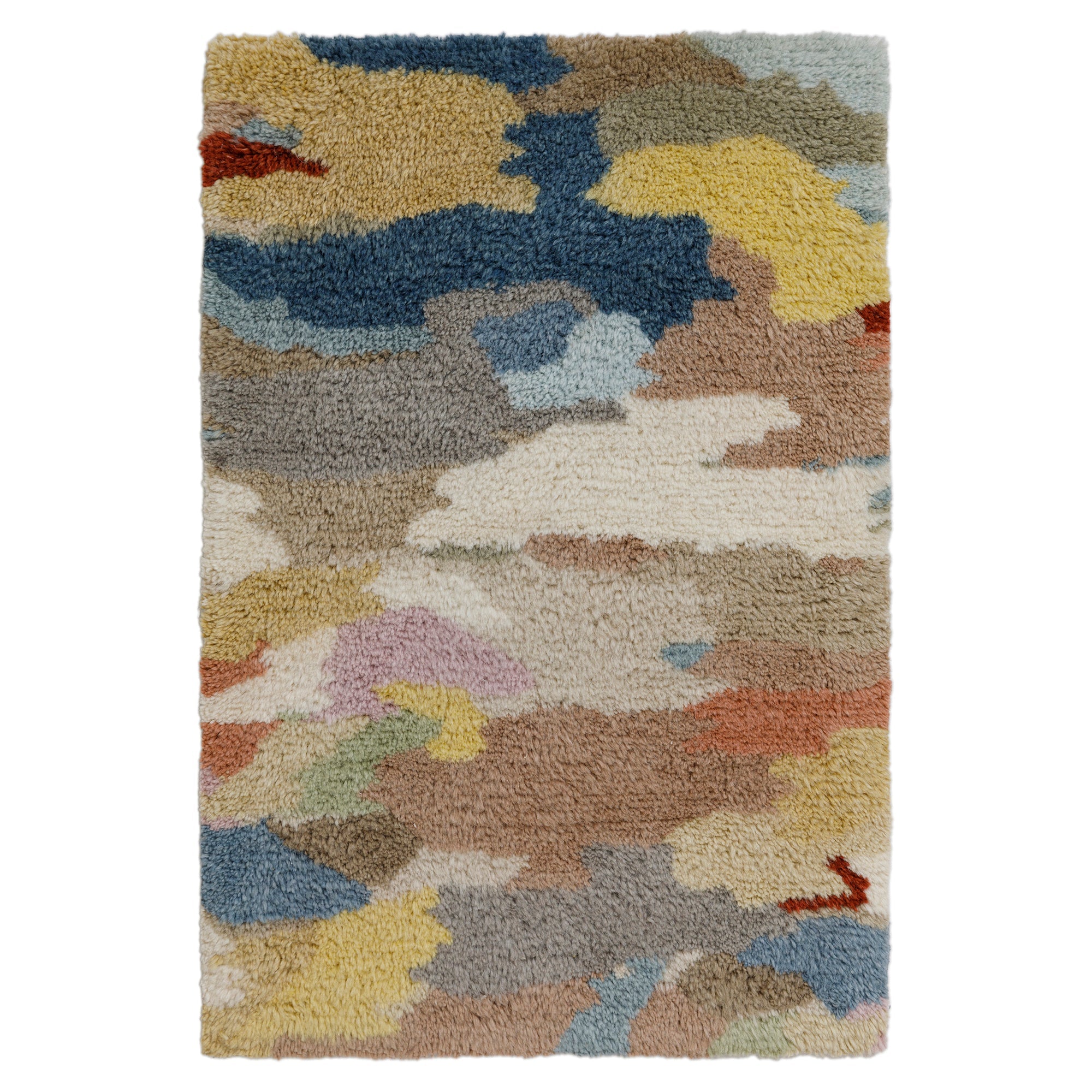 Hand Tufted Landscape Shag Rug