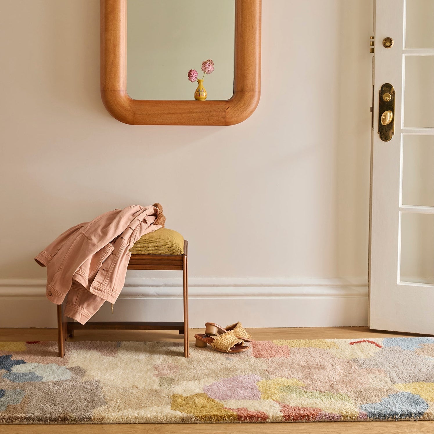 Hand Tufted Landscape Shag Rug