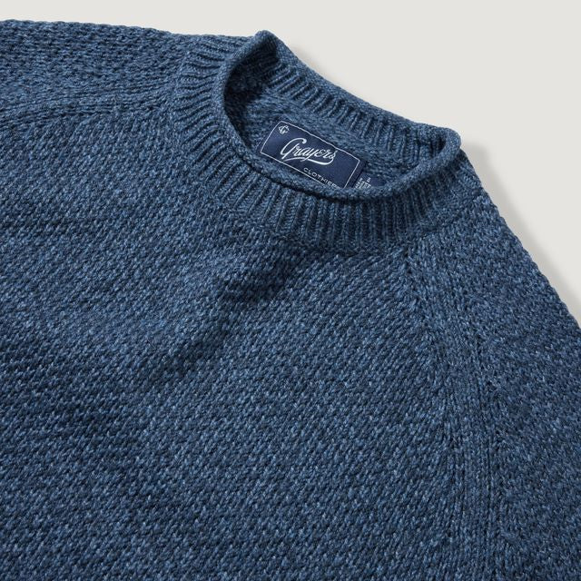 Crow's Foot Rollneck Sweater - Mens