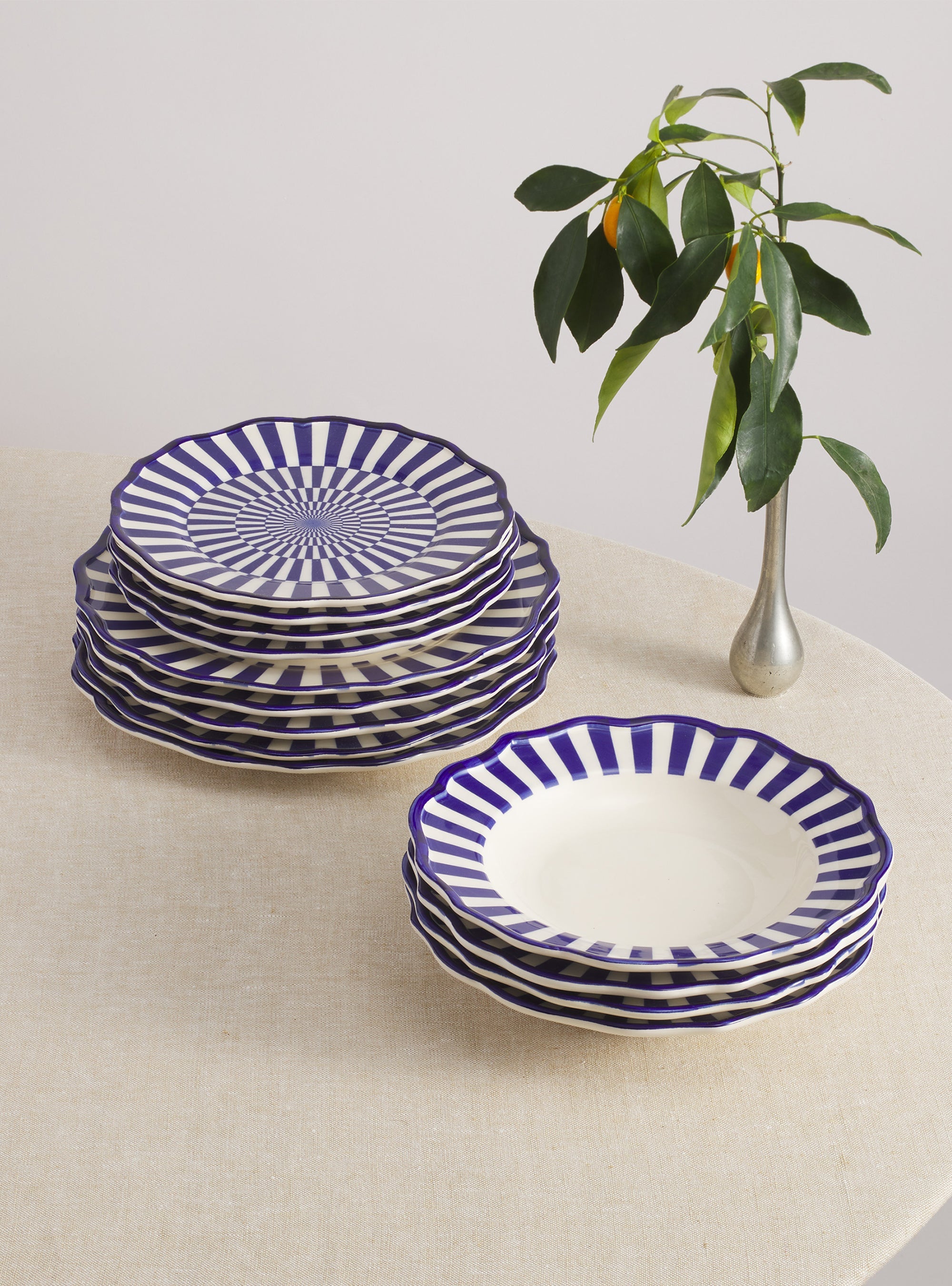 Riviera 12 Piece Dinnerware Set with Pasta Bowl - Special Edition