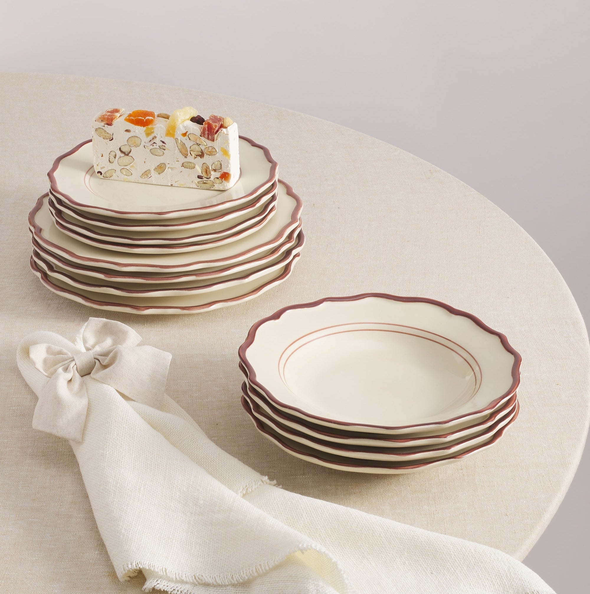 Darlene 12 Piece Dinnerware Set with Pasta Bowl