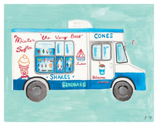 Mr. Softee Ice Cream Truck Print