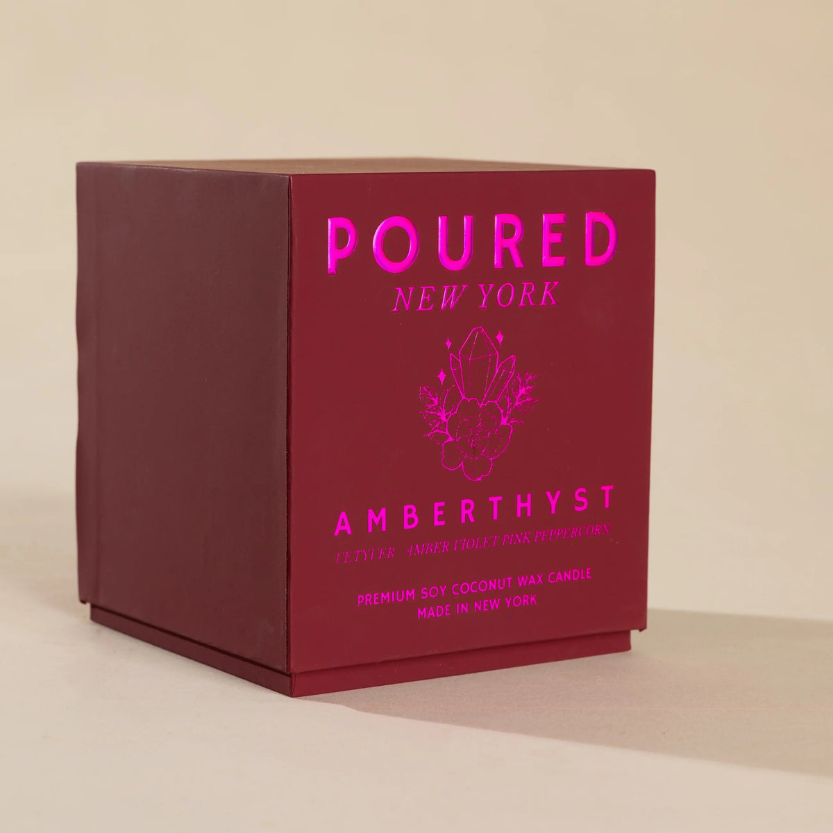 Amberthyst Candle