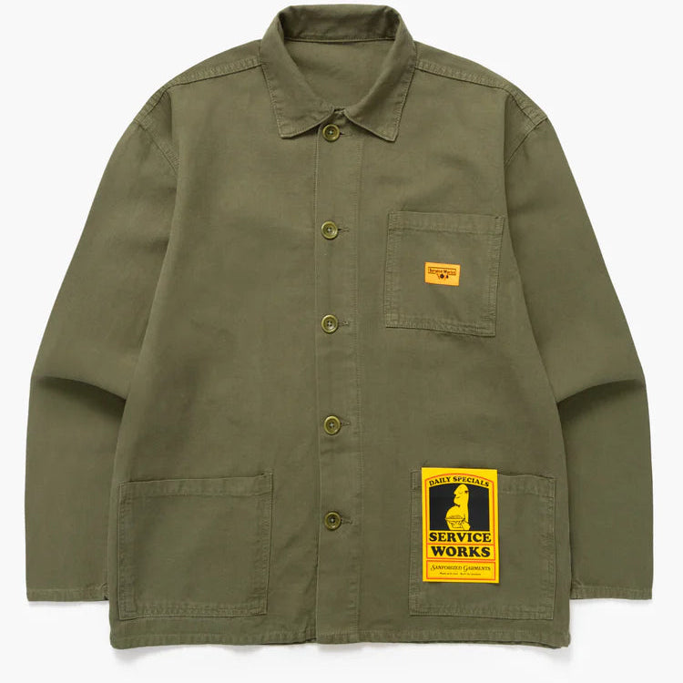 Canvas Chore Shirt - Olive