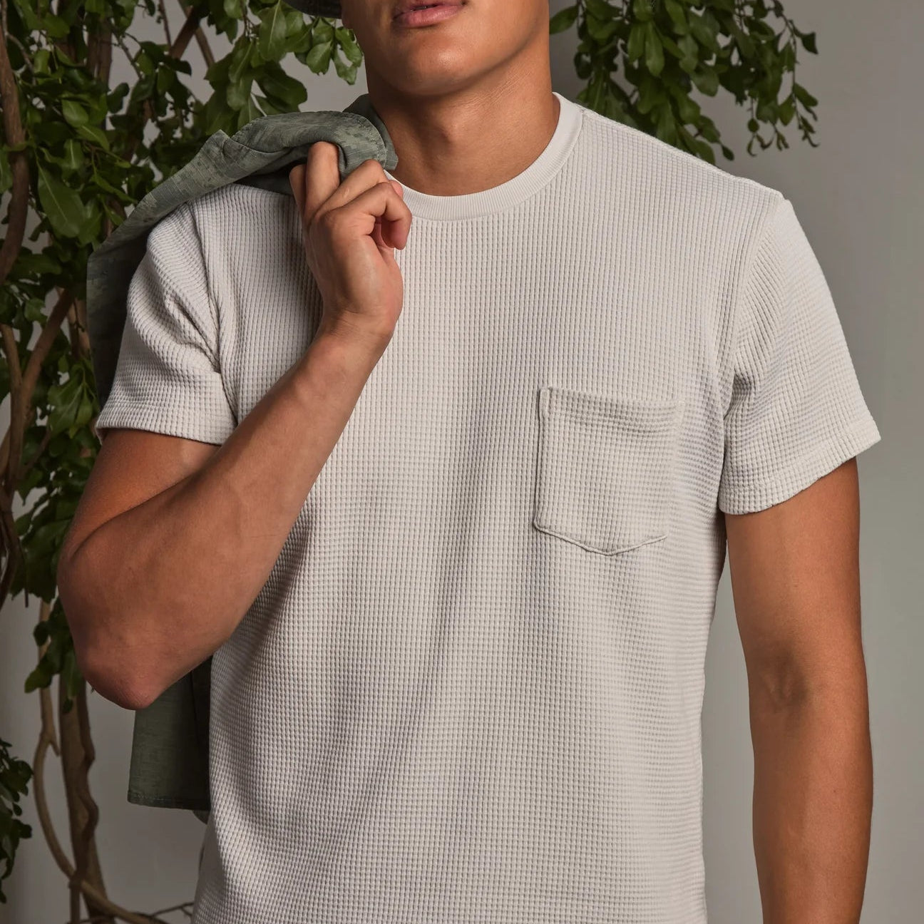 Short Sleeve Waffle pocket Tee