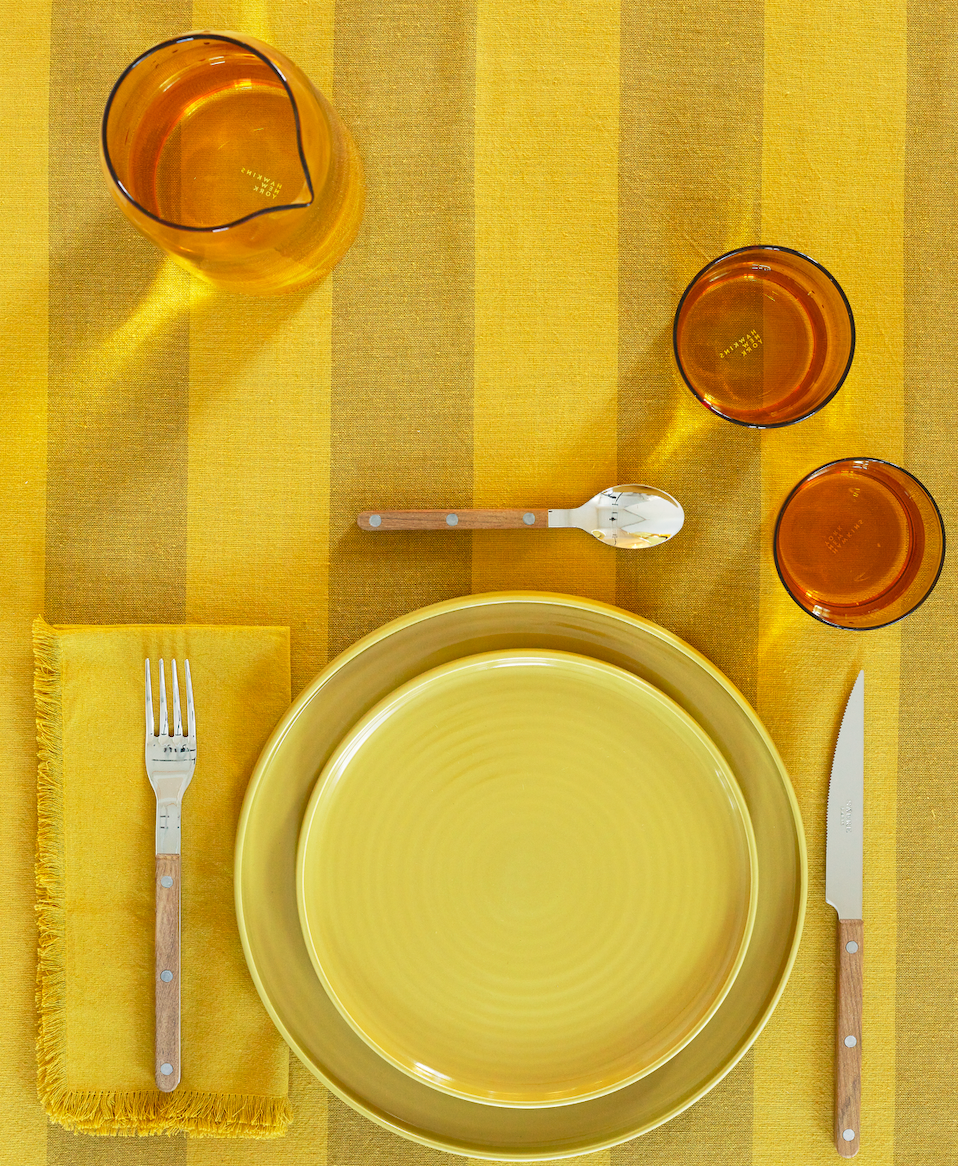 ESSENTIAL DINNER PLATE - SET OF 4, MUSTARD