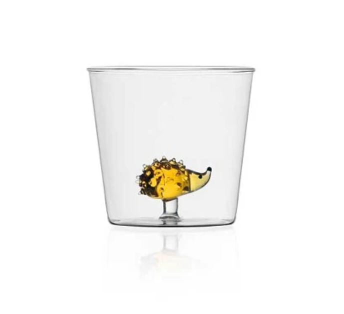 Animal Farm Glass Tumblers - hedgehog