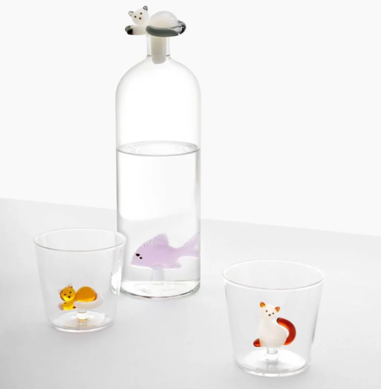 Animal Farm Glass Tumblers - Cat