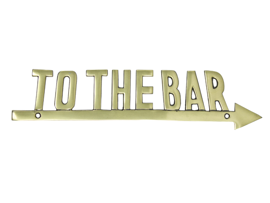 To the Bar sign