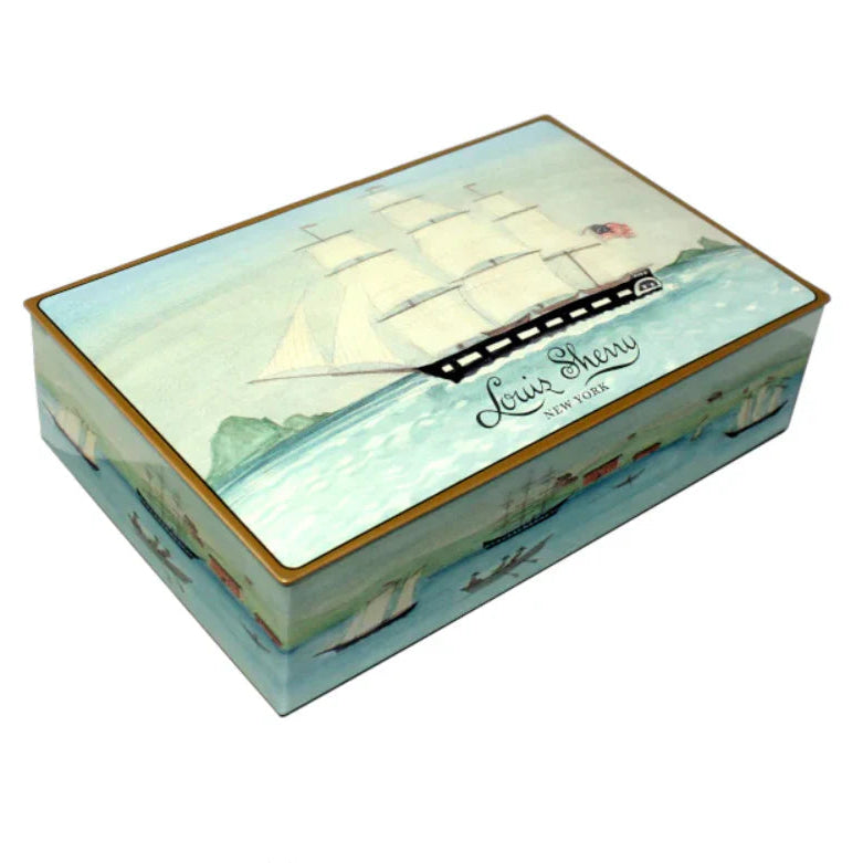 Louis Sherry 12pc Traditional Chocolate Truffles, Mary Maguire Ship Tin