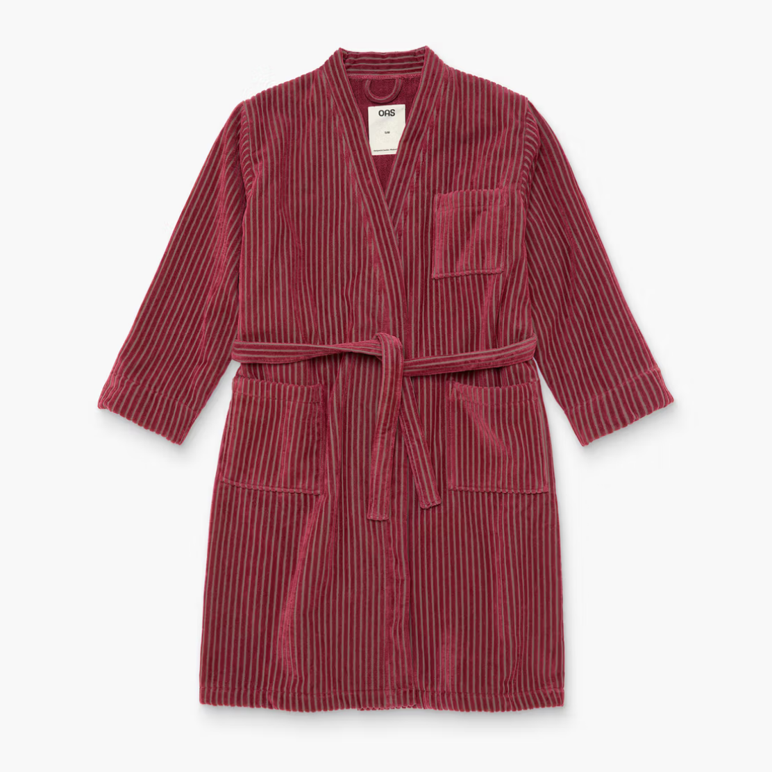 Stripe Velour Robe
