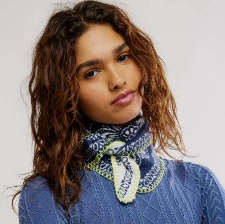 Carmen Knitted Triangle Scarf