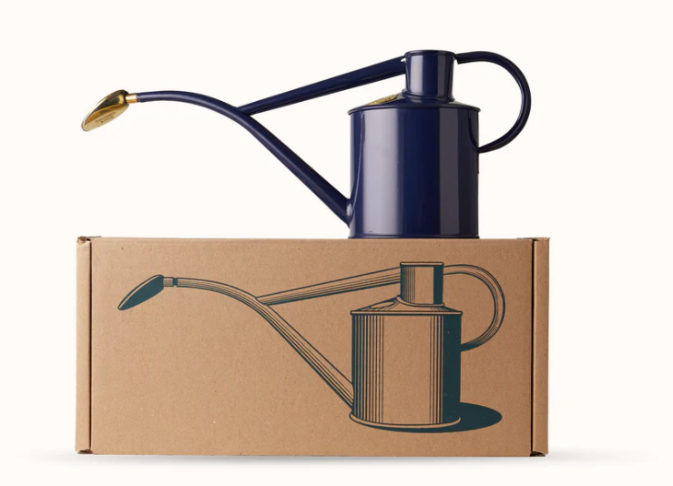 The Rowley Ripple-Two Pint Watering Can in British Navy Blue