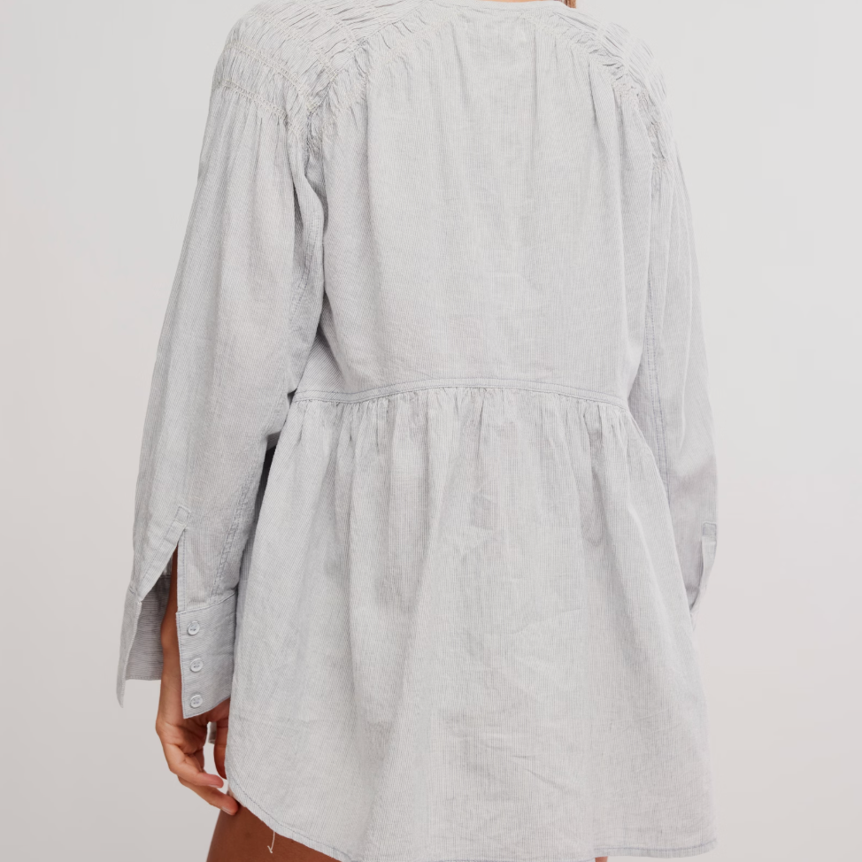 Free People ALANA LINEN TUNIC