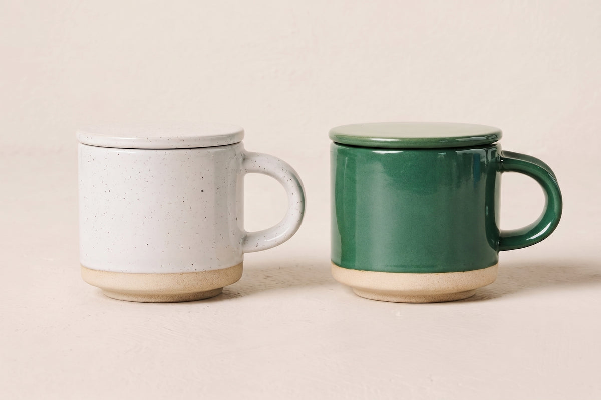 Speckle Mug with Lid - Set of 2