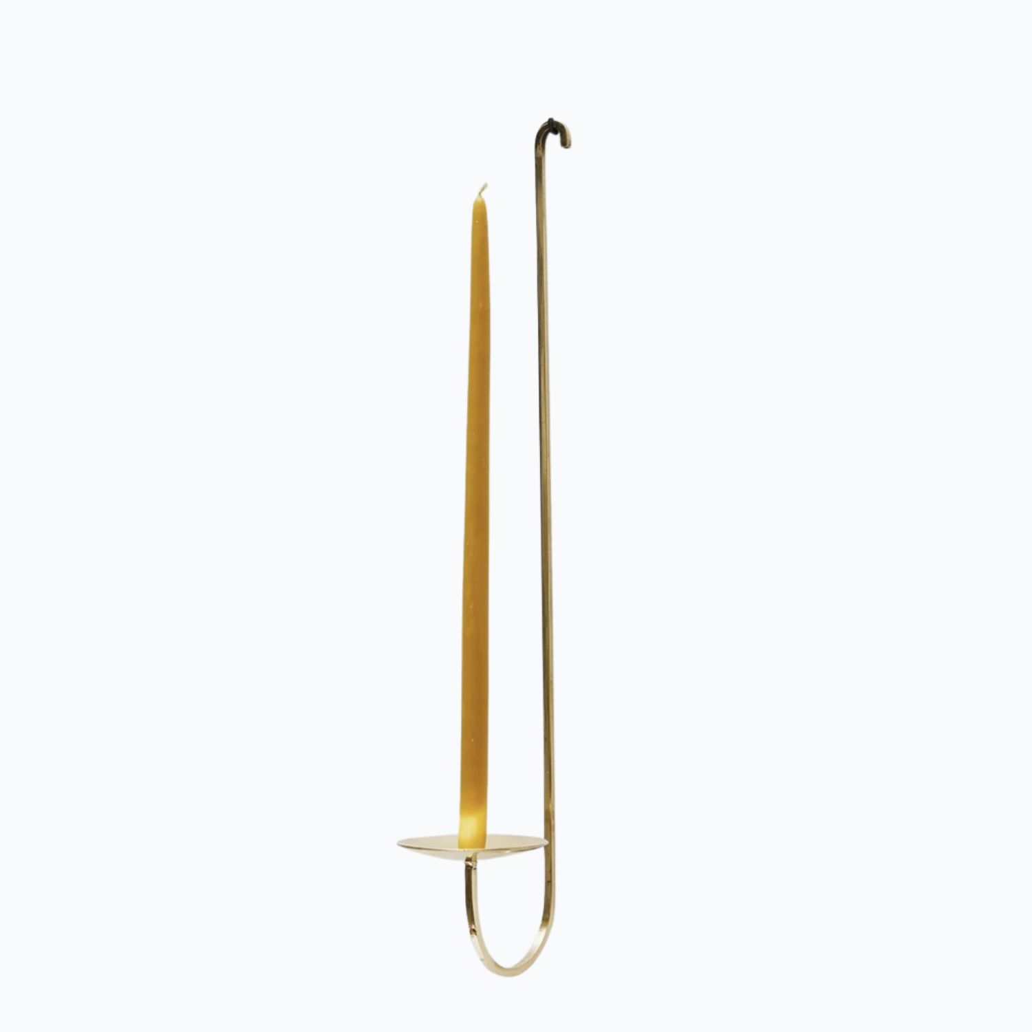 Single Armed Brass Candle Holder