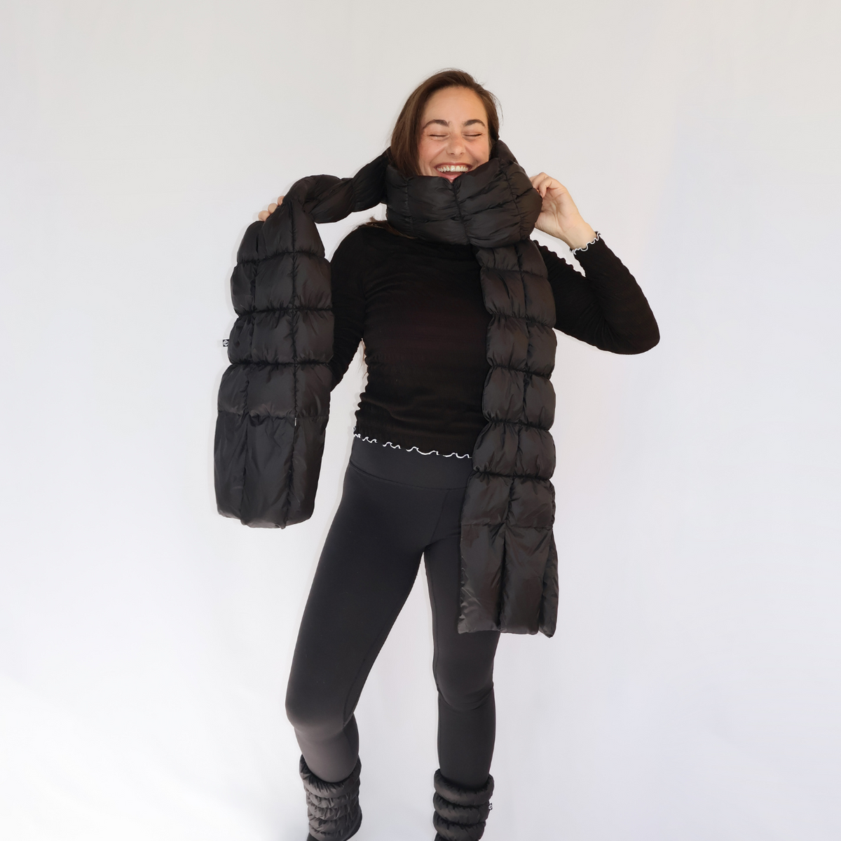 Puffy Quilted Scarf