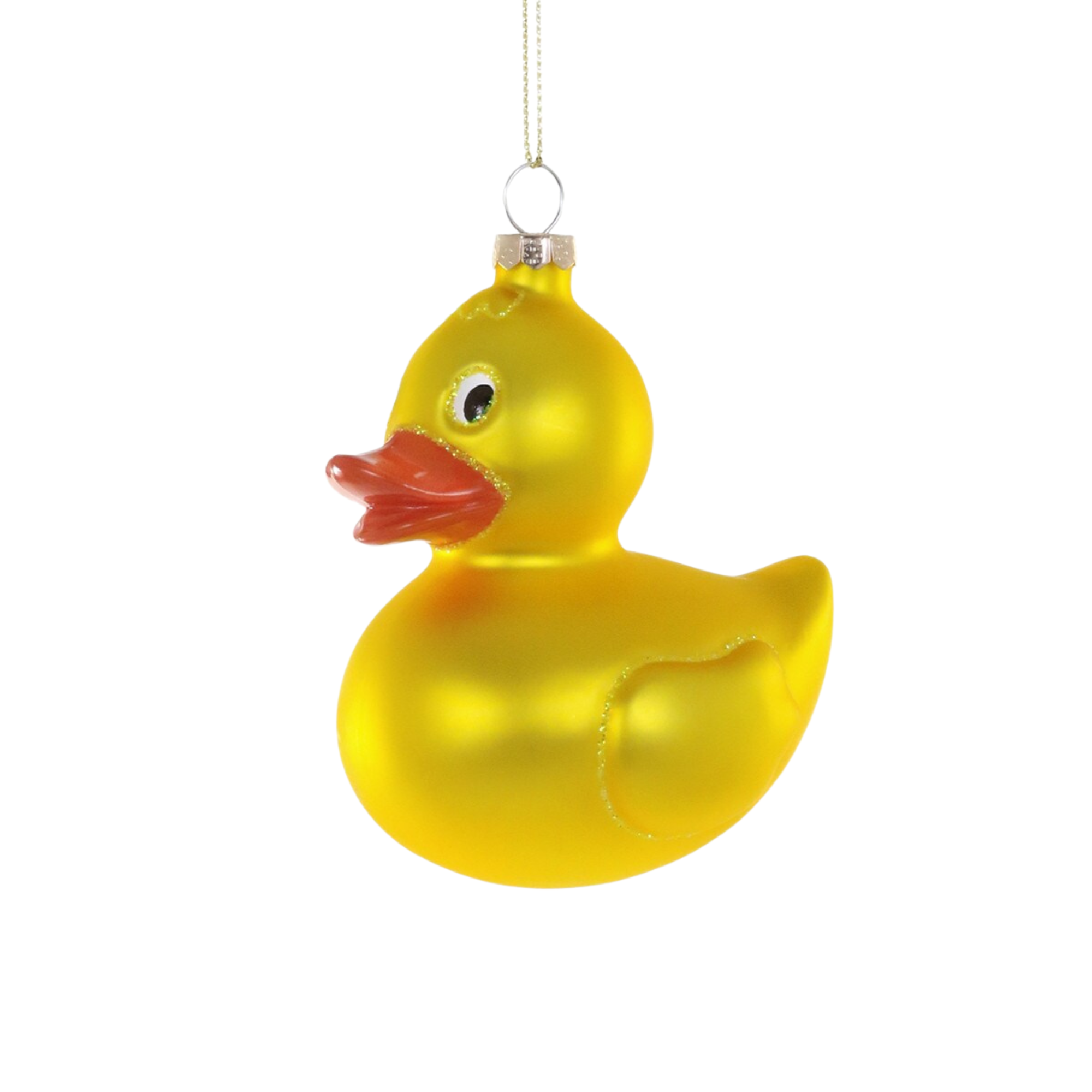 Classic Rubber Duck, Glass Ornament