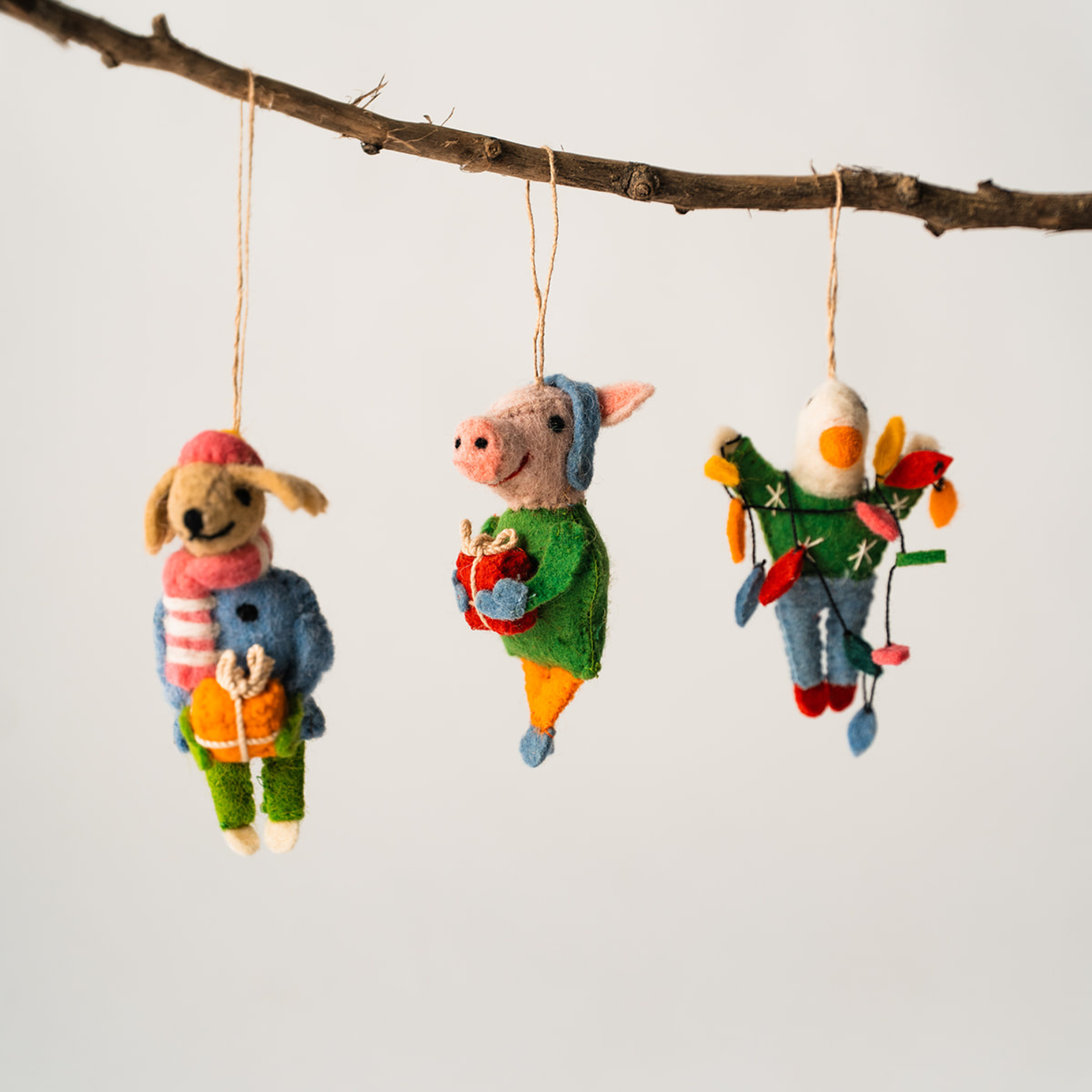 Georgie Goose Felted Ornament