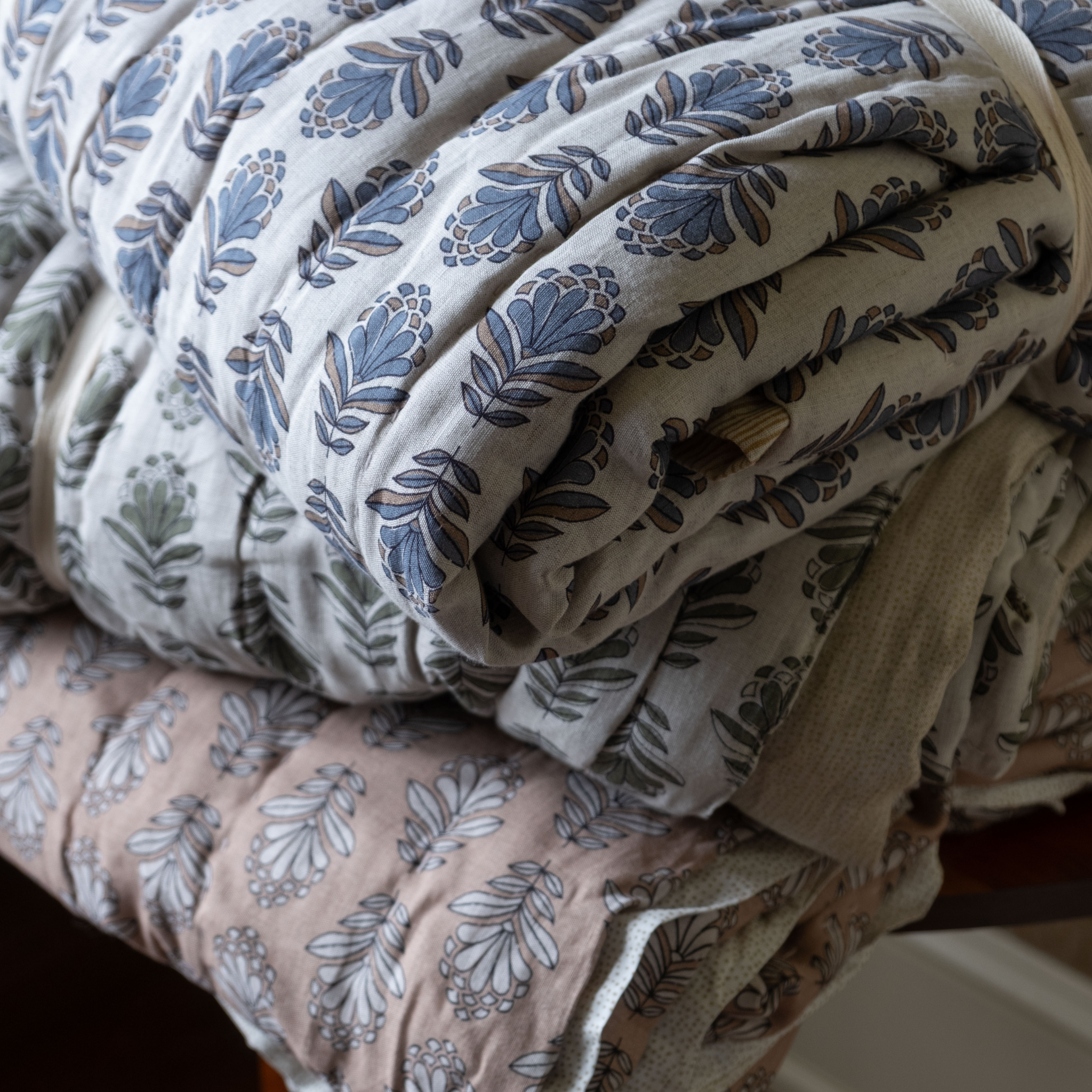 Charlie Block Print Shams S/2