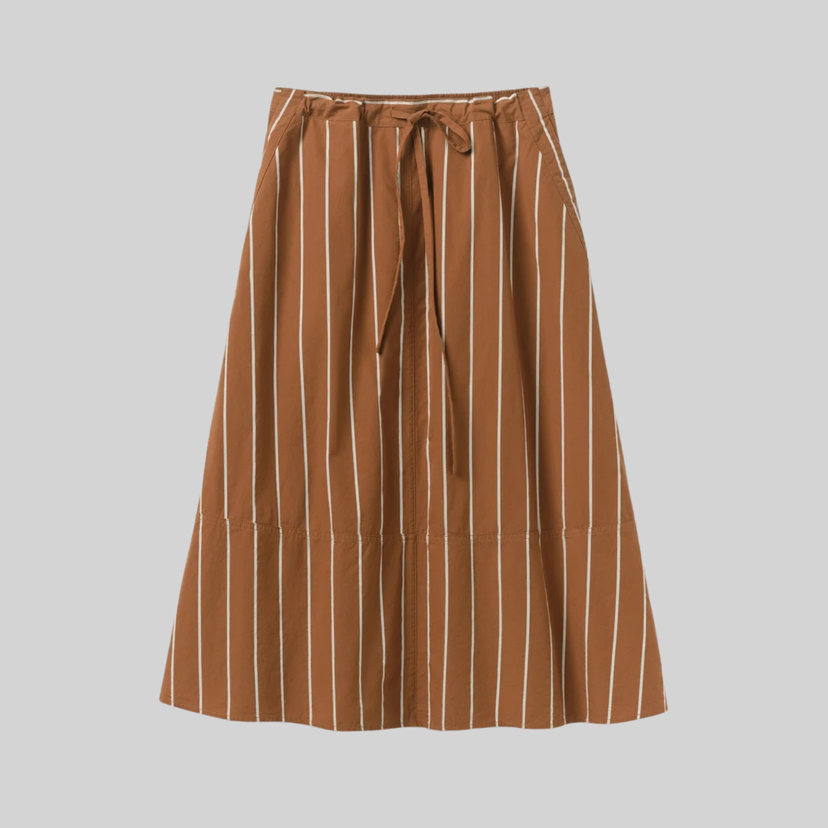 Garland Stripe Cotton Skirt