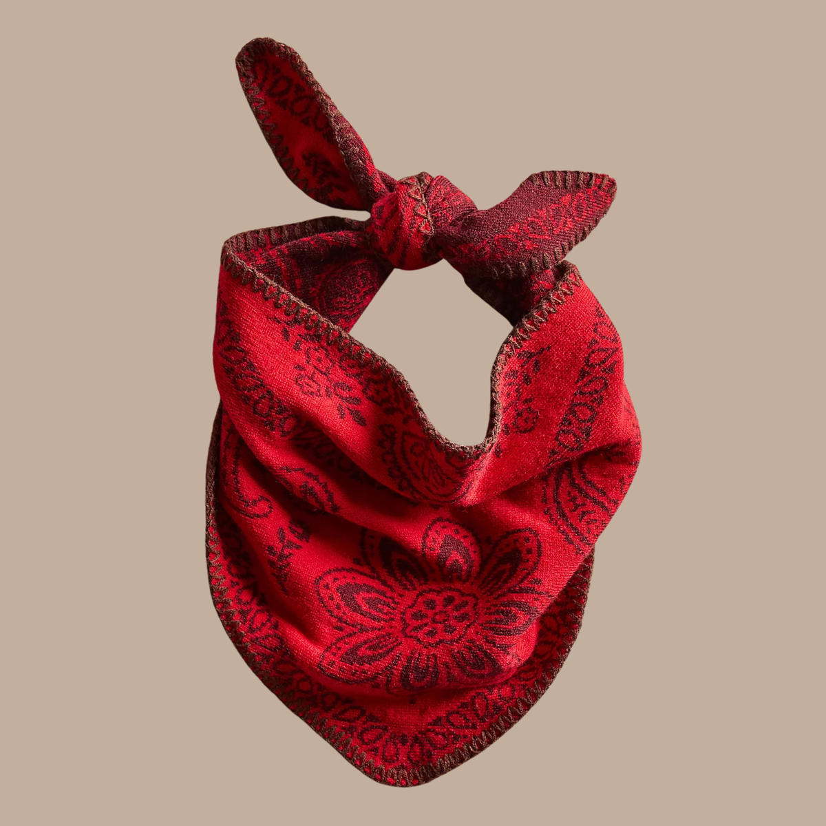 Carmen Knitted Triangle Scarf