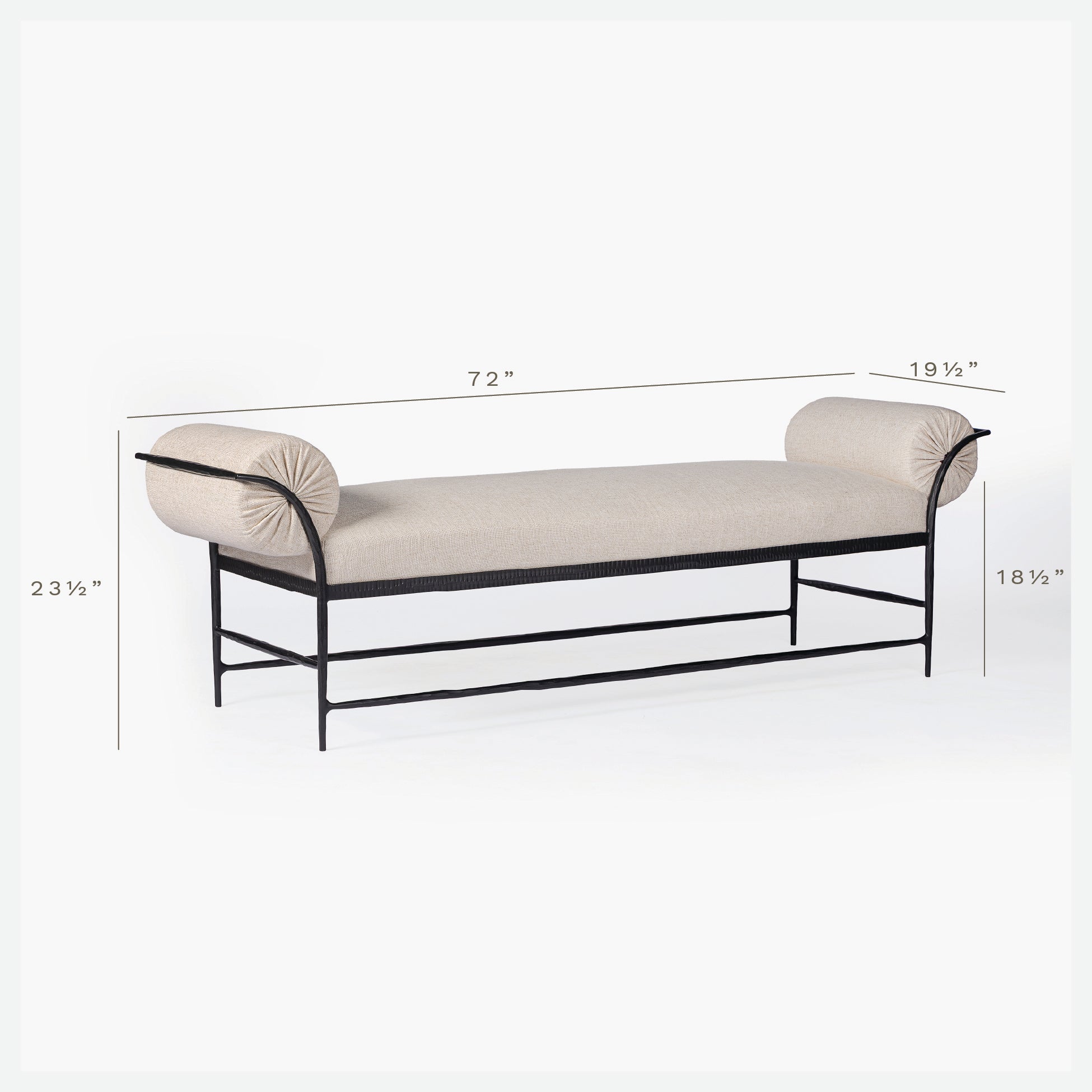 Vale Hammered Bench